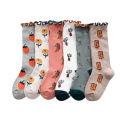 Kinder Rüschen Rüschensocken Teenager Loose Socks mittlere Wadensocken